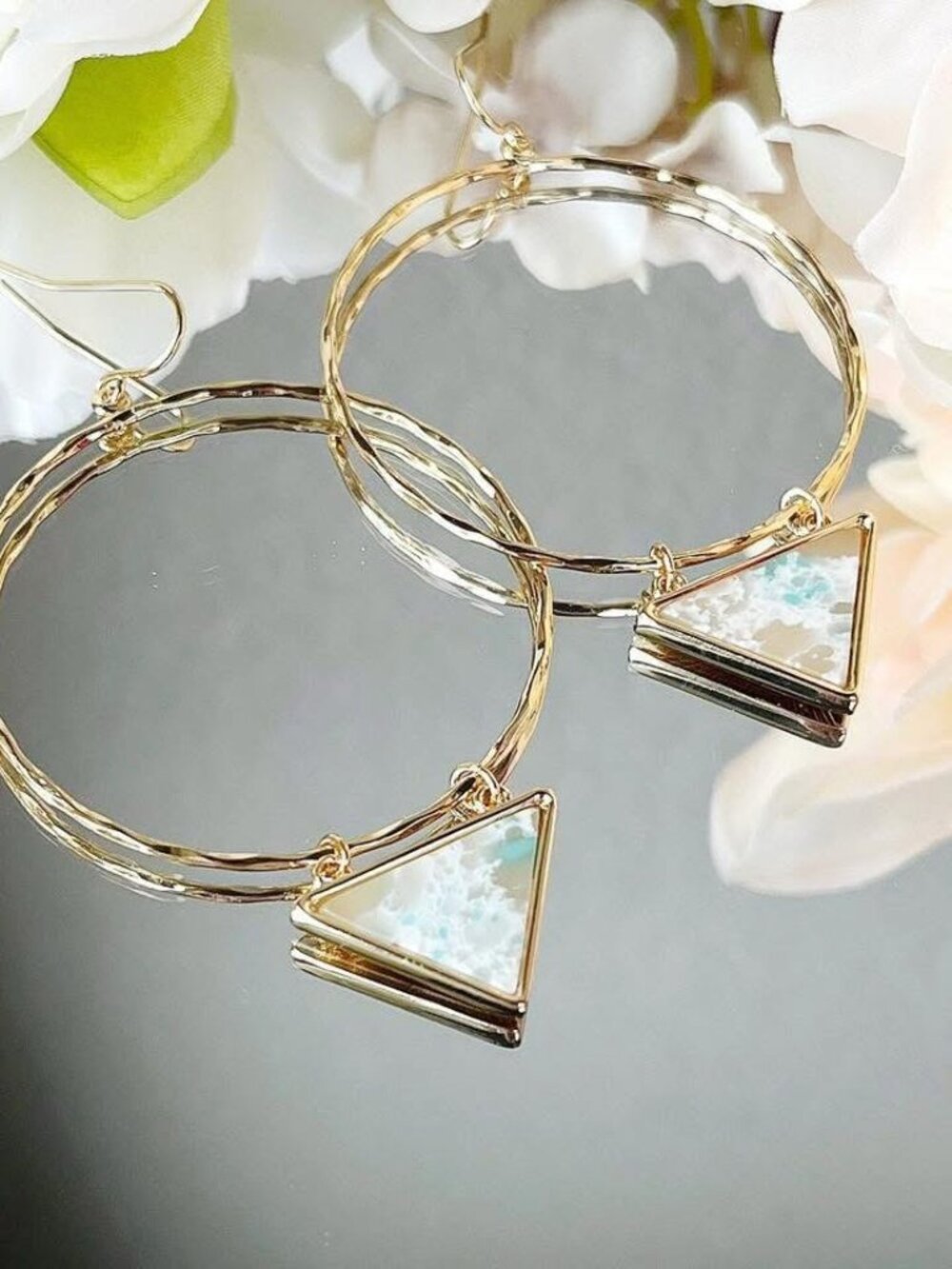 Park Lane Olive Hoop Earrings